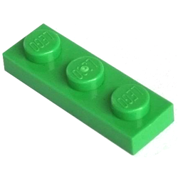 Plate 1 x 3 - Bright Green