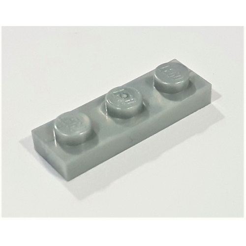 Деталь LEGO 3623 Plate 1 x 3 - Pearl Light Gray