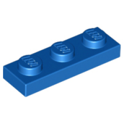 Plate 1 x 3 - Blue