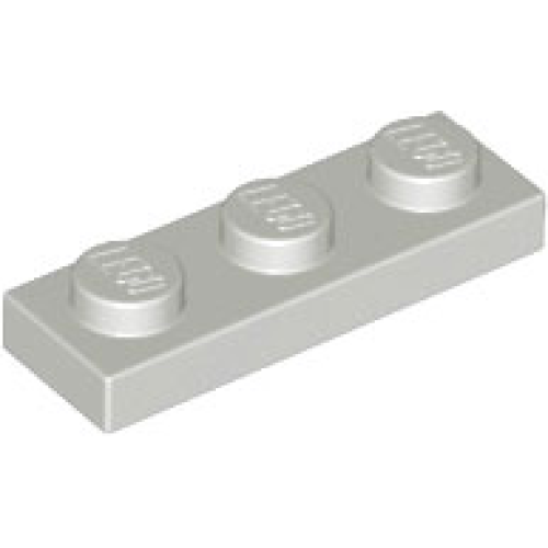 Деталь LEGO 3623 Plate 1 x 3 - Light Gray