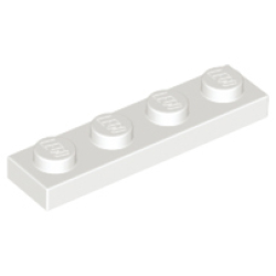 Plate 1 x 4 - White