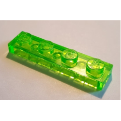 Plate 1 x 4 - Trans-Bright Green