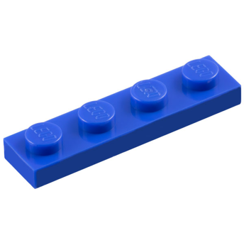 Деталь LEGO 3710 Plate 1 x 4 - Dark Blue-Violet