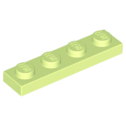 Plate 1 x 4 - Yellowish Green
