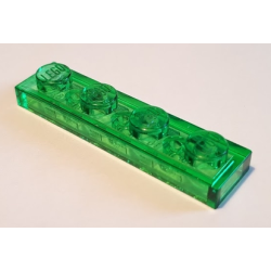 Plate 1 x 4 - Trans-Green