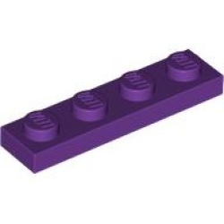 Plate 1 x 4 - Purple