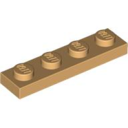 Plate 1 x 4 - Medium Tan