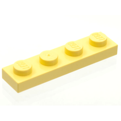 Plate 1 x 4 - Light Yellow