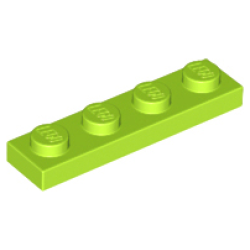 Plate 1 x 4 - Lime