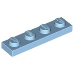 Plate 1 x 4 - Maersk Blue