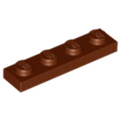 Plate 1 x 4 - Reddish Brown