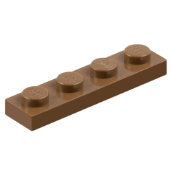 Plate 1 x 4 - Light Brown