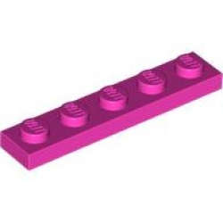 Plate 1 x 5 - Dark Pink
