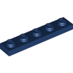 Plate 1 x 5 - Dark Blue
