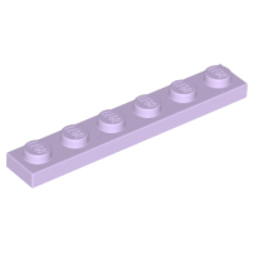 Деталь LEGO 3666 Plate 1 x 6 - Lavender