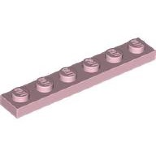 Деталь LEGO 3666 Plate 1 x 6 - Pink