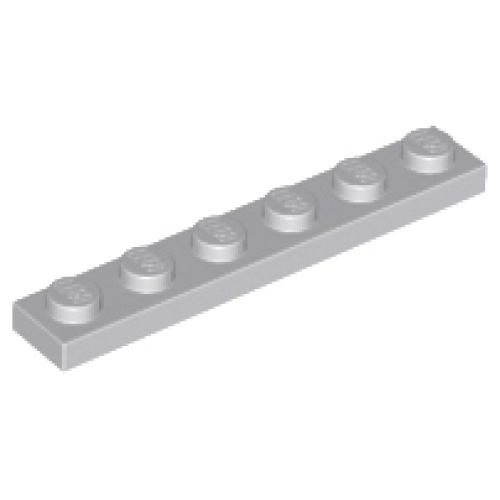Деталь LEGO 3666 Plate 1 x 6 - Light Bluish Gray