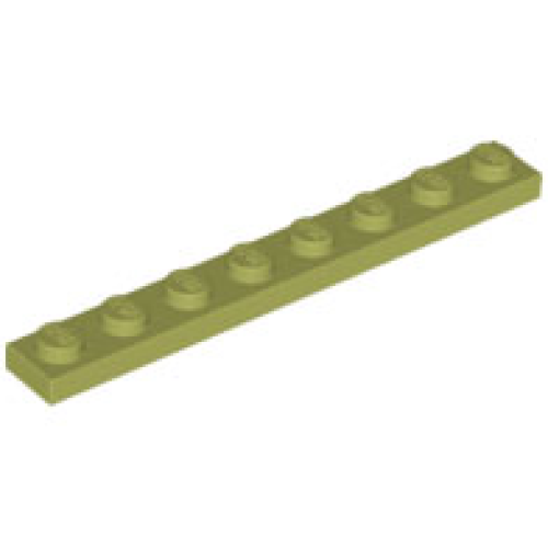 Деталь LEGO 3460 Plate 1 x 8 - Olive Green