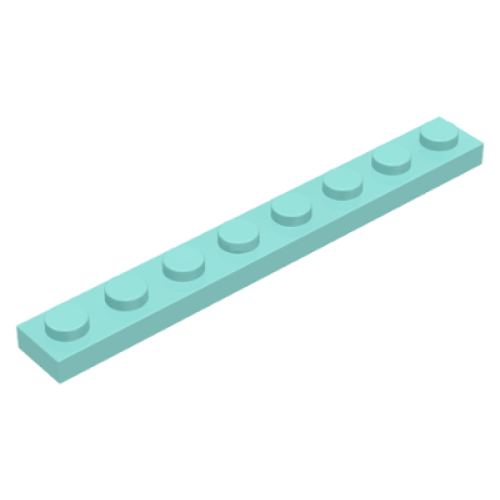 Деталь LEGO 3460 Plate 1 x 8 - Aqua