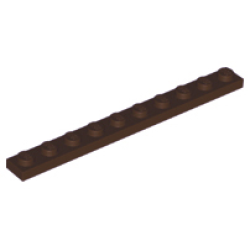 Plate 1 x 10 - Dark Brown