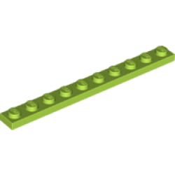 Plate 1 x 10 - Lime