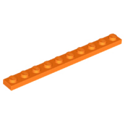 Plate 1 x 10 - Orange