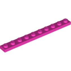 Plate 1 x 10 - Dark Pink