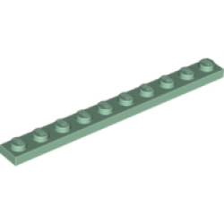 Plate 1 x 10 - Sand Green