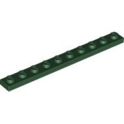 Plate 1 x 10 - Dark Green