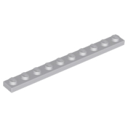 Plate 1 x 10 - Light Bluish Gray