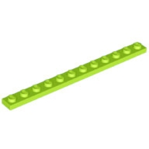 Деталь LEGO 60479 Plate 1 x 12 - Lime