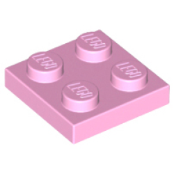 Plate 2 x 2 - Bright Pink