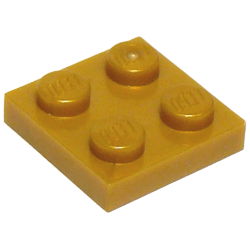 Plate 2 x 2 - Pearl Gold