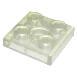 Plate 2 x 2 - Trans-Clear