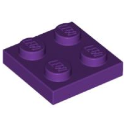 Plate 2 x 2 - Purple