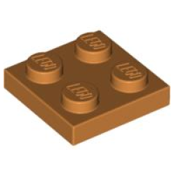 Plate 2 x 2 - Earth Orange