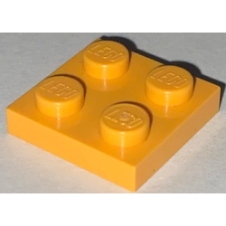 Plate 2 x 2 - Light Orange