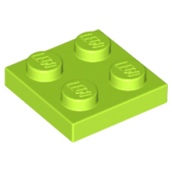 Plate 2 x 2 - Lime