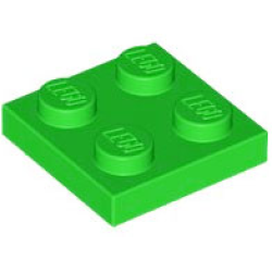 Plate 2 x 2 - Bright Green