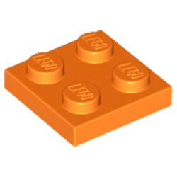 Plate 2 x 2 - Orange