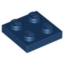Plate 2 x 2 - Dark Blue