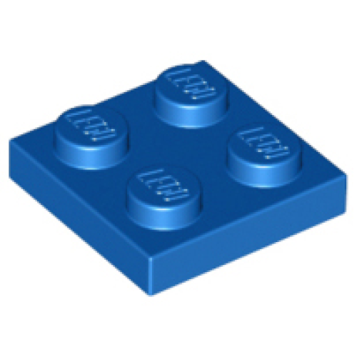 Деталь LEGO 3022 Plate 2 x 2 - Blue