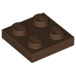 Plate 2 x 2 - Brown