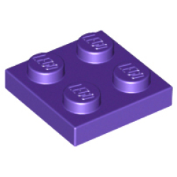 Plate 2 x 2 - Dark Purple