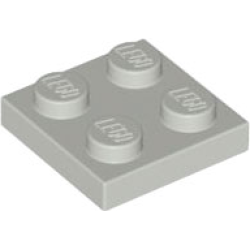 Plate 2 x 2 - Light Gray