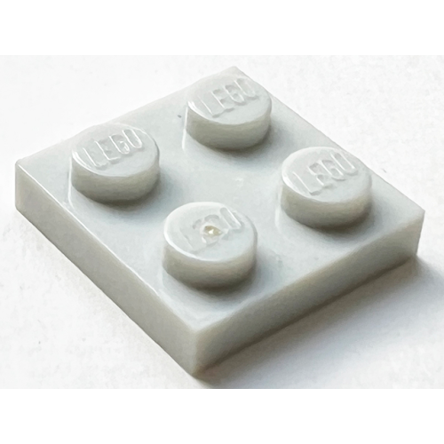 Деталь LEGO 3022 Plate 2 x 2 - Very Light Bluish Gray