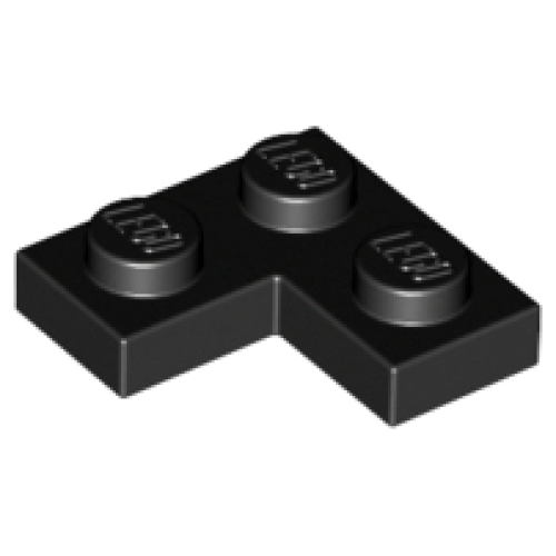 Деталь LEGO 2420 Plate 2 x 2 Corner - Black