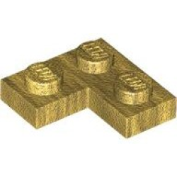 Plate 2 x 2 Corner - Pearl Gold