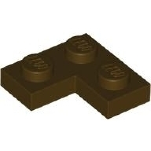 Деталь LEGO 2420 Plate 2 x 2 Corner - Dark Brown