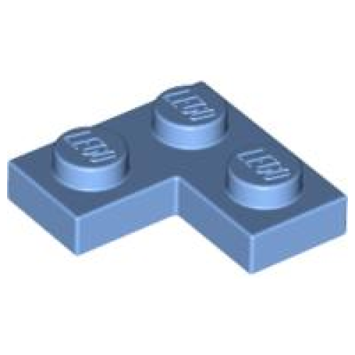 Деталь LEGO 2420 Plate 2 x 2 Corner - Medium Blue